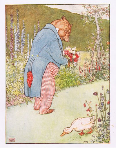 Sogar das Entlein konnte nicht aufhören zu kichern, Illustration aus 